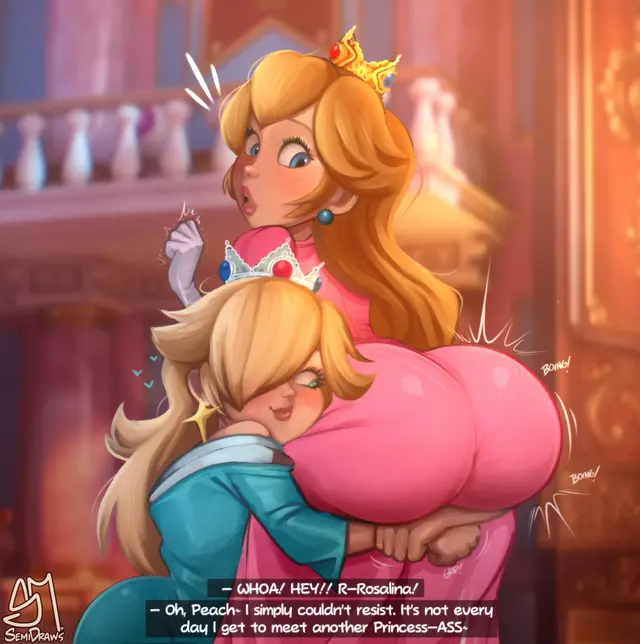 Princess Peach, Princess Rosalina (Illumination Entertainment, Super Mario Galaxy (2026 Film)) by Semidraws