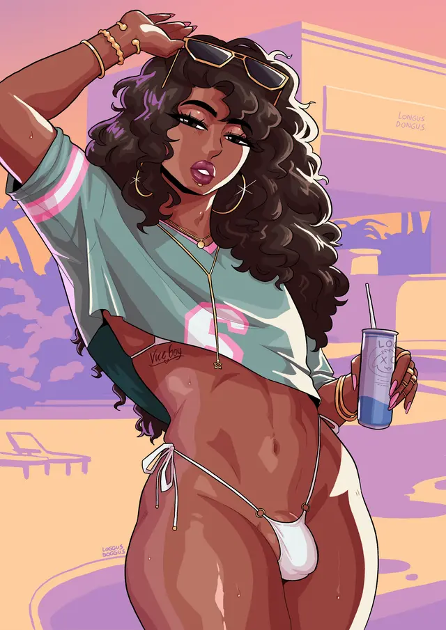 Vice City Cover Girl (Grand Theft Auto Vi, Rockstar Games) by Loggus Doggus