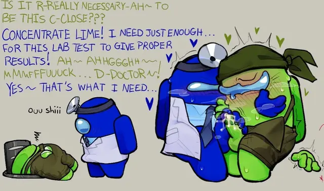 Among Us Blue, Blue, Lime (Among Us)