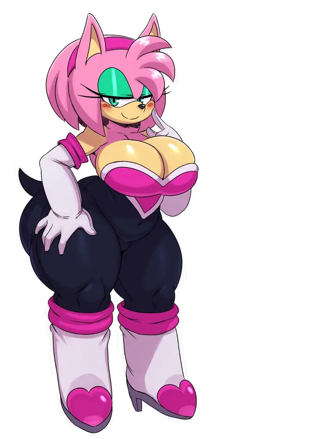 Amy Rose, Amy The Bat, Rouge Rose (Sega, Sonic Team) by Sssonic2