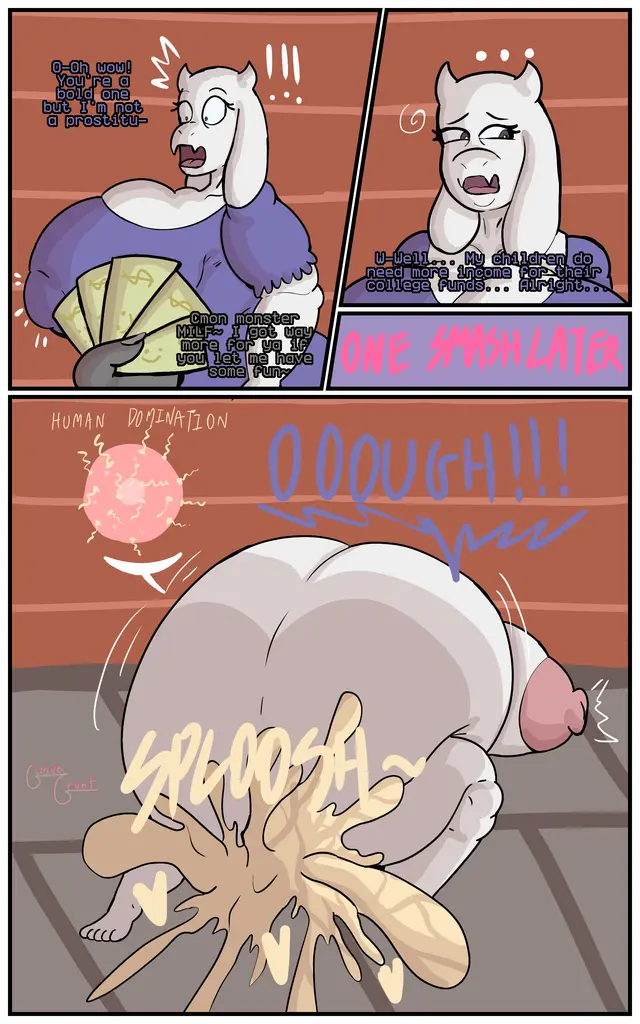 Anon, Toriel (Deltarune, Undertale) by Guavagrunt