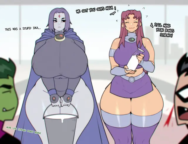Beast Boy, Raven, Robin (Dc Comics, Teen Titans) by Foxicube