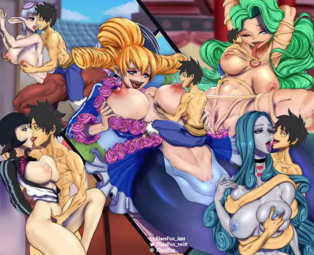 Boa Sandersonia, Charlotte Amande, Charlotte Praline (One Piece) by Flarefox