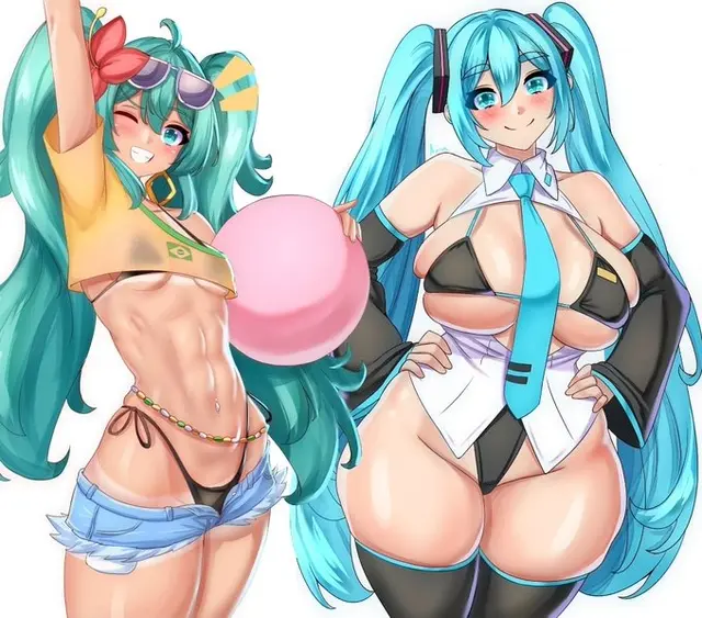Brazilian Miku, Hatsune Miku (Vocaloid) by Anisdrawn