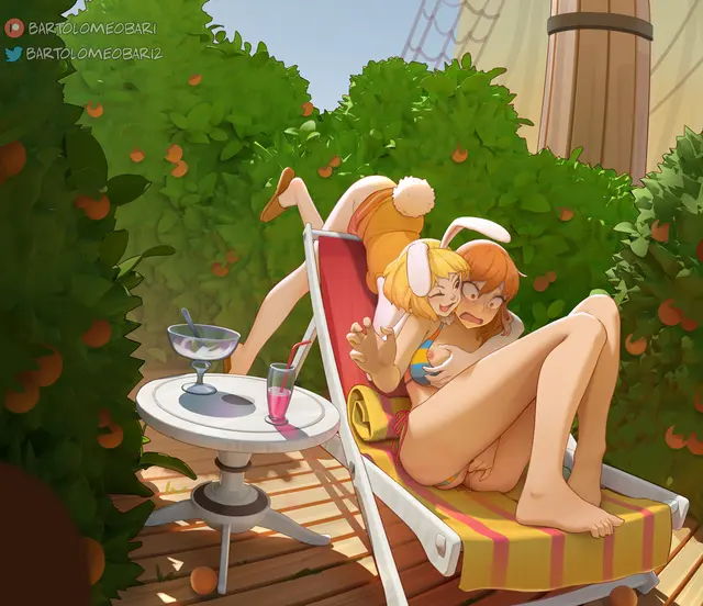 Carrot, Nami, Thousand Sunny (One Piece, Shounen Jump) by Bartolomeobari