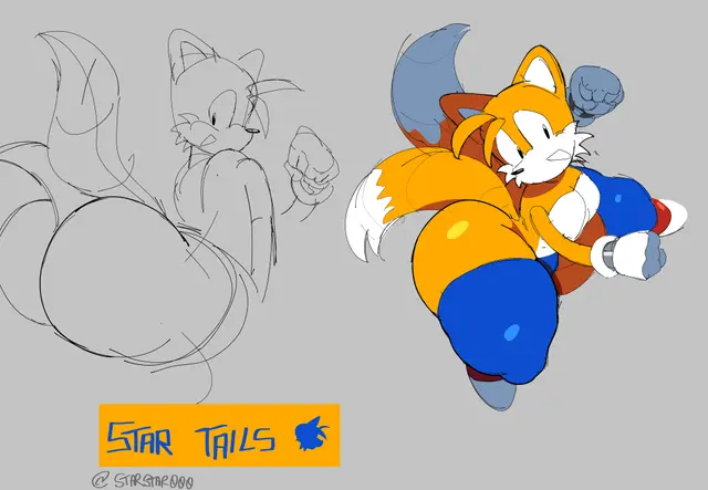 Classic Tails, Tails The Fox (Sega, Sonic The Hedgehog) by Starstar000