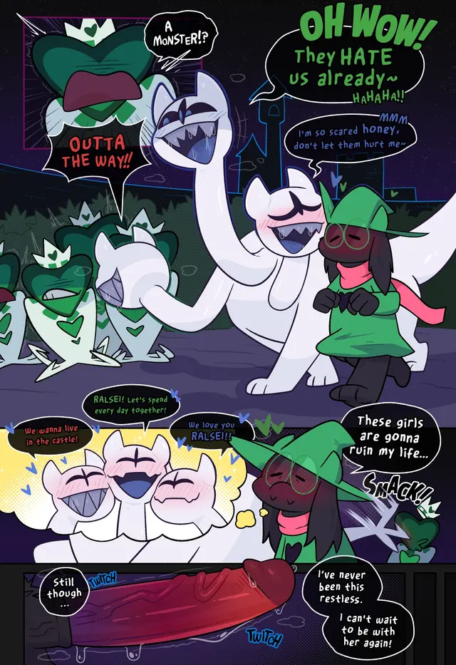 Clover, Hathy, Ralsei (Deltarune, Undertale) by Crushpepper