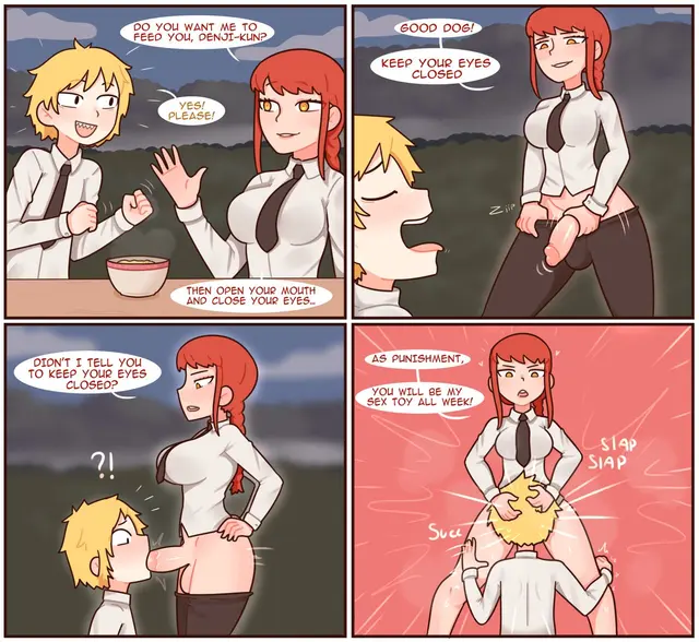 Denji, Makima (Chainsaw Man) by Red7cat