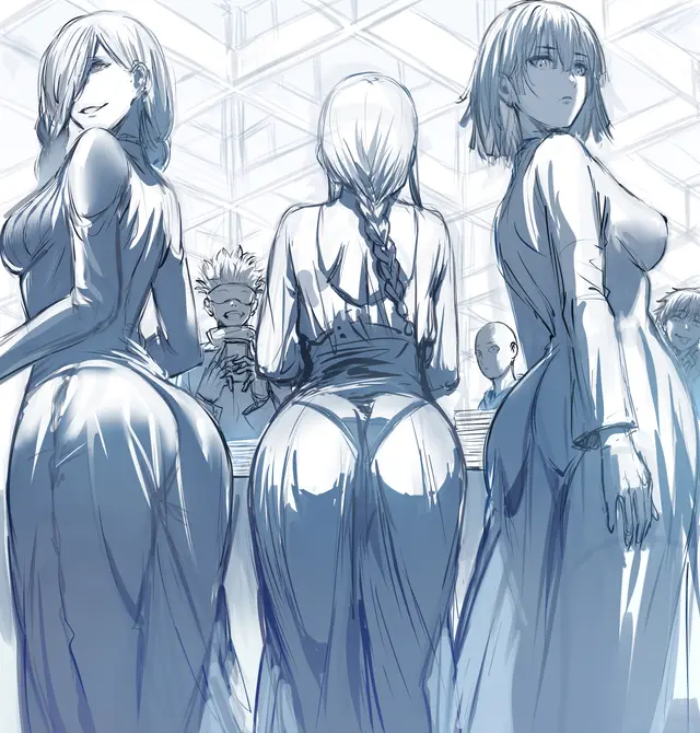 Fubuki, Makima, Mei Mei (Chainsaw Man, Jujutsu Kaisen) by Hews, Hews Hack