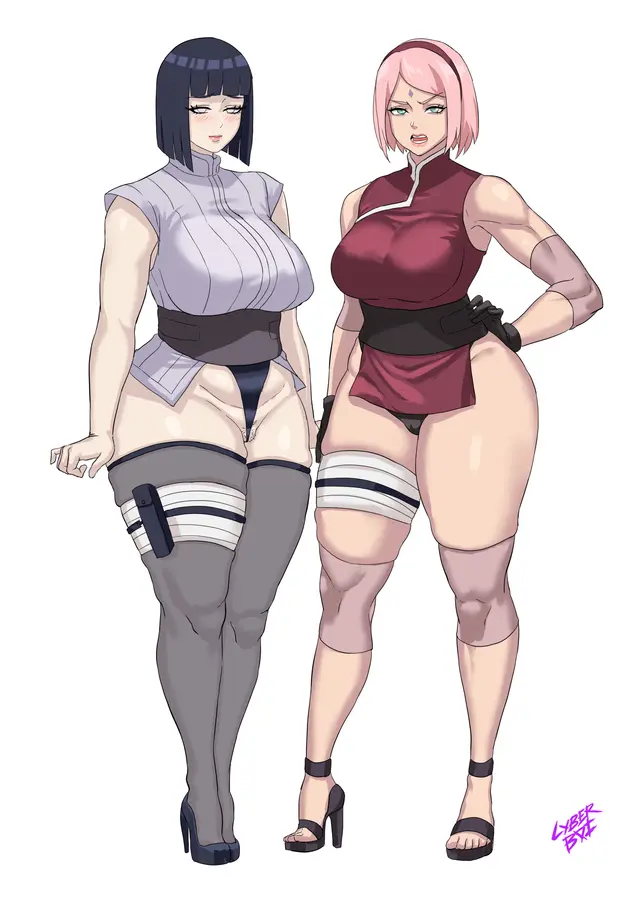 Haruno Sakura, Hyuuga Hinata, Sakura Haruno (Boruto Naruto Next Generations, Naruto Shippuden) by Cyberboi