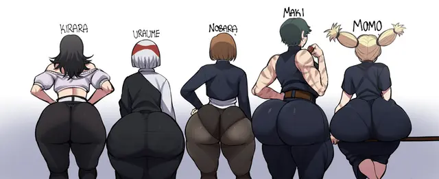 Hoshi Kirara, Kugisaki Nobara, Nishimiya Momo (Jujutsu Kaisen) by Blackwhiplash, Bwl