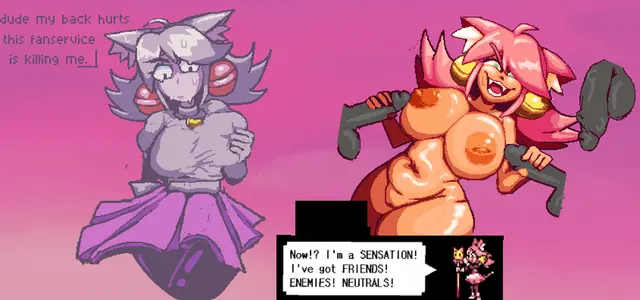 Irritable Ghost, Mad Dummy, Mad Mew Mew (Deltarune Chapter 5) by Qmydraws