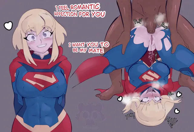 Jimmy Olsen, Kara Zor-El, Supergirl (Dc Comics, My Adventures With Superman) by Evil Raccoon