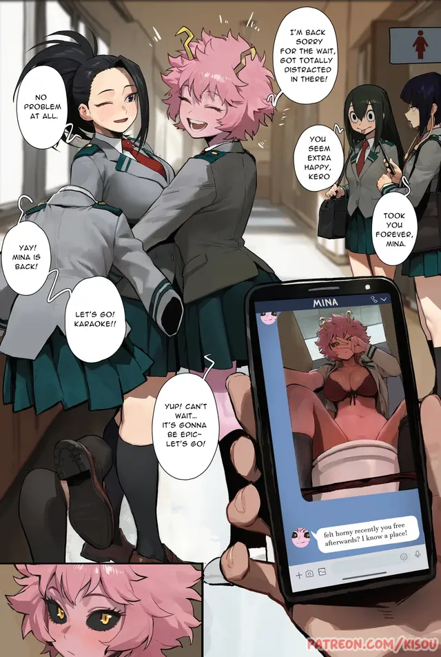 Jirou Kyouka, Kyoka Jiro, Mina Ashido (Boku No Hero Academia, My Hero Academia) by Kisou