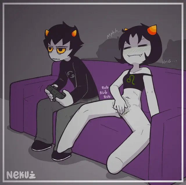 Karkat Vantas, Nepeta Leijon (Homestuck) by Nekuzx
