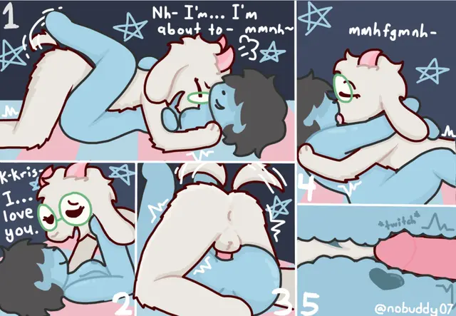 Kris, Ralsei (Deltarune, Undertale) by Nobuddy
