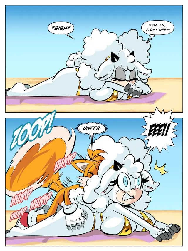 Lanolin The Sheep, Tails The Fox (Idw Publishing, Sega) by Glassfish