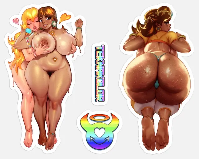 Princess Daisy, Princess Peach (Mario) by Negarobo