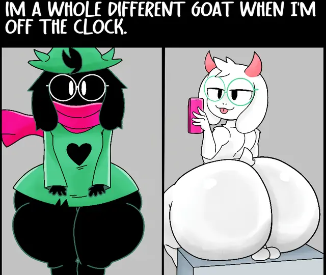 Ralsei, Ralsei With Black Fur, Ralsei With White Fur (Deltarune) by Furu Flami