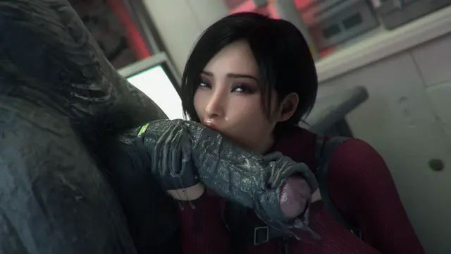 Ada Wong, Mr X (Biohazard, Resident Evil 2) by Leeterr