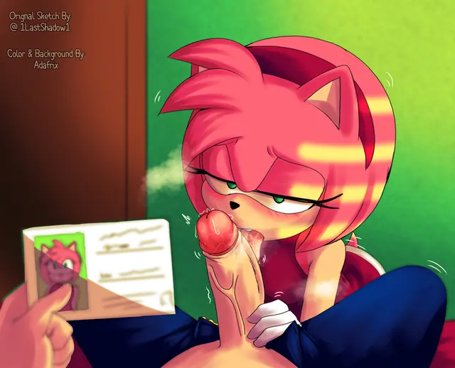 Amy Rose (Sega, Sonic The Hedgehog) by 1lastshadow1, Adafrix