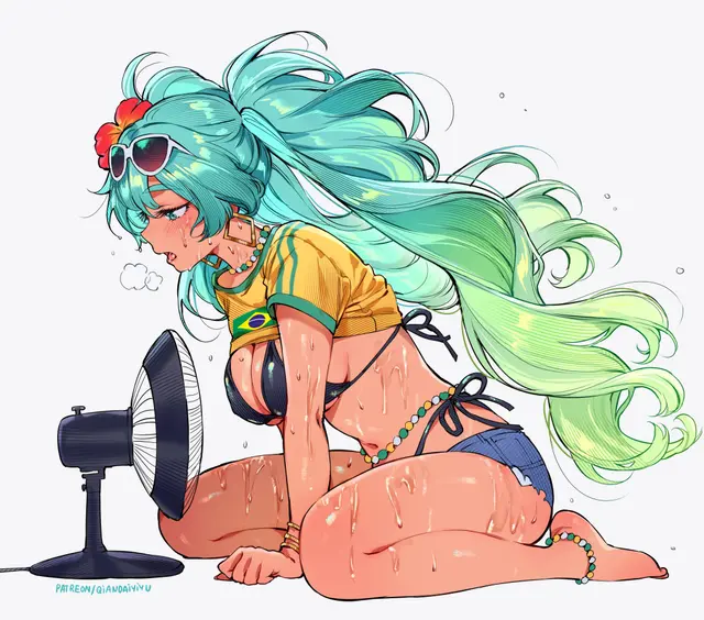 Brazilian Miku, Hatsune Miku (Vocaloid) by Qiandaiyiyu