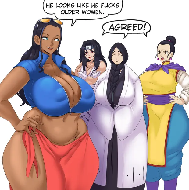 Chichi, Kurenai Yuhi, Nico Robin (Bleach The Thousand-Year Blood War, Dragon Ball Z) by Sunnysundown