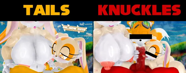 Cream The Rabbit, Knuckles The Echidna, Miles Prower (Sega, Sonic The Hedgehog) by Highv0ltage