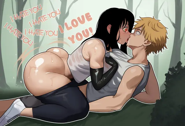 Denji, Yoru (Chainsaw Man) by Freshnsfw