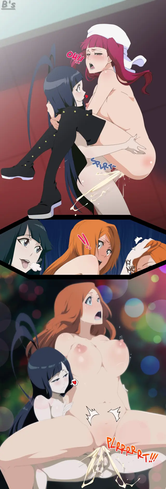 Dokugamine Riruka, Giselle Gewelle, Inoue Orihime (Bleach The Thousand-Year Blood War) by Bs Editor, Lexus (Artist)