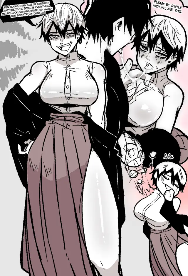 Female Naoya, Toji Fushiguro, Zenin Naoya (Jujutsu Kaisen) by Mark Gavatino