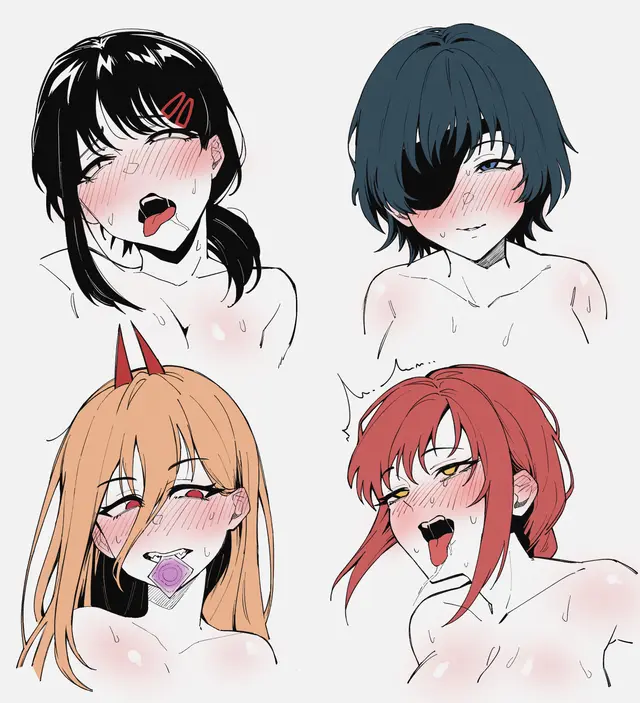 Higashiyama Kobeni, Himeno, Makima (Chainsaw Man) by Siri (Artist)