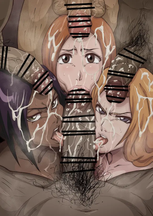 Inoue Orihime, Matsumoto Rangiku, Shihouin Yoruichi (Bleach) by Iwao178