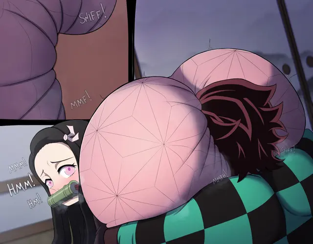 Kamado Nezuko, Kamado Tanjirou (Demon Slayer, Kimetsu No Yaiba) by W1hot