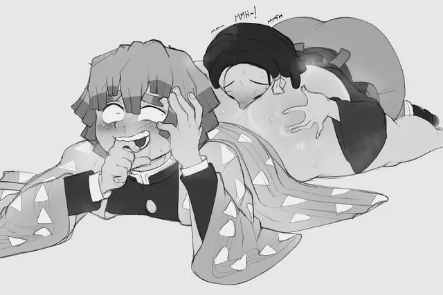 Kamado Nezuko, Zenitsu Agatsuma (Demon Slayer, Kimetsu No Yaiba) by Blackwhiplash, Bwl