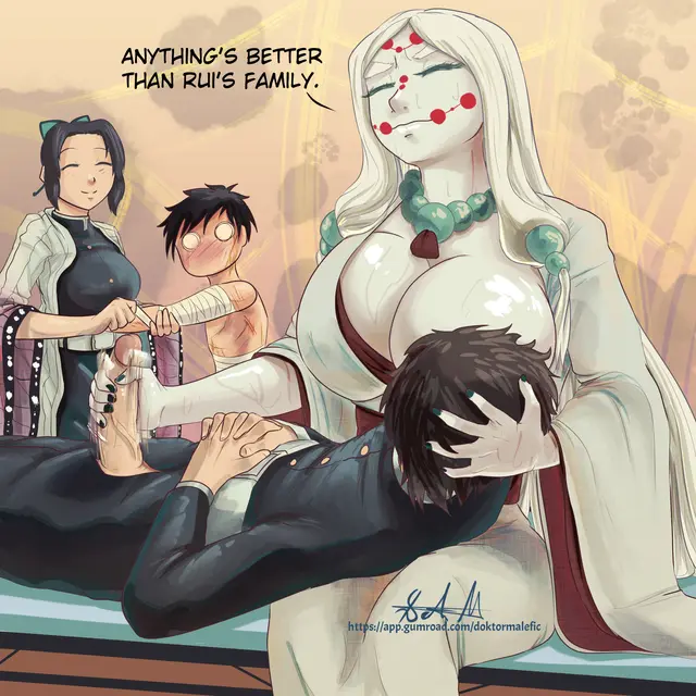 Kochou Shinobu, Mother Spider Demon (Demon Slayer, Kimetsu No Yaiba) by Doktor Malefic