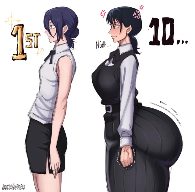 Mitaka Asa, Reze (Chainsaw Man) by Luckyshazo