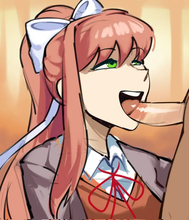 Monika (Doki Doki Literature Club) by Triplestabber