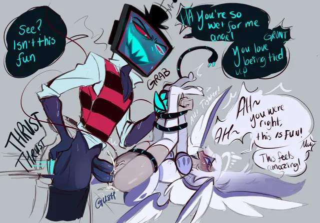 Emily, Vox (Hazbin Hotel, Hellaverse) by Pinksartdump