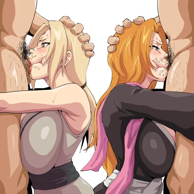 Matsumoto Rangiku, Tsunade (Bleach The Thousand-Year Blood War, Naruto Shippuden) by Iwao178