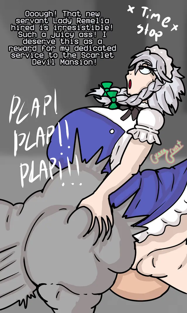 Anon, Sakuya Izayoi (Touhou) by Guavagrunt