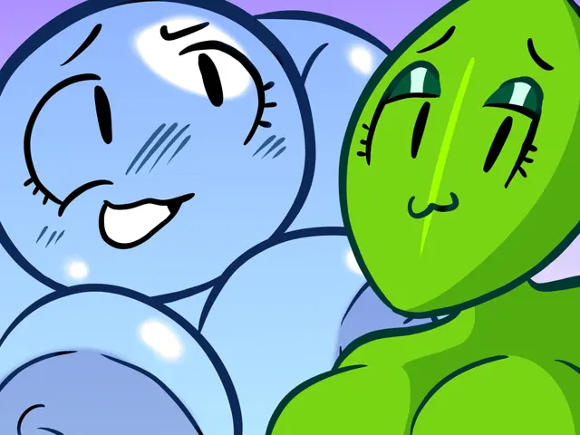 Bubble, Leafy (Battle For Dream Island, Object Shows) by Strawberrymilkshake