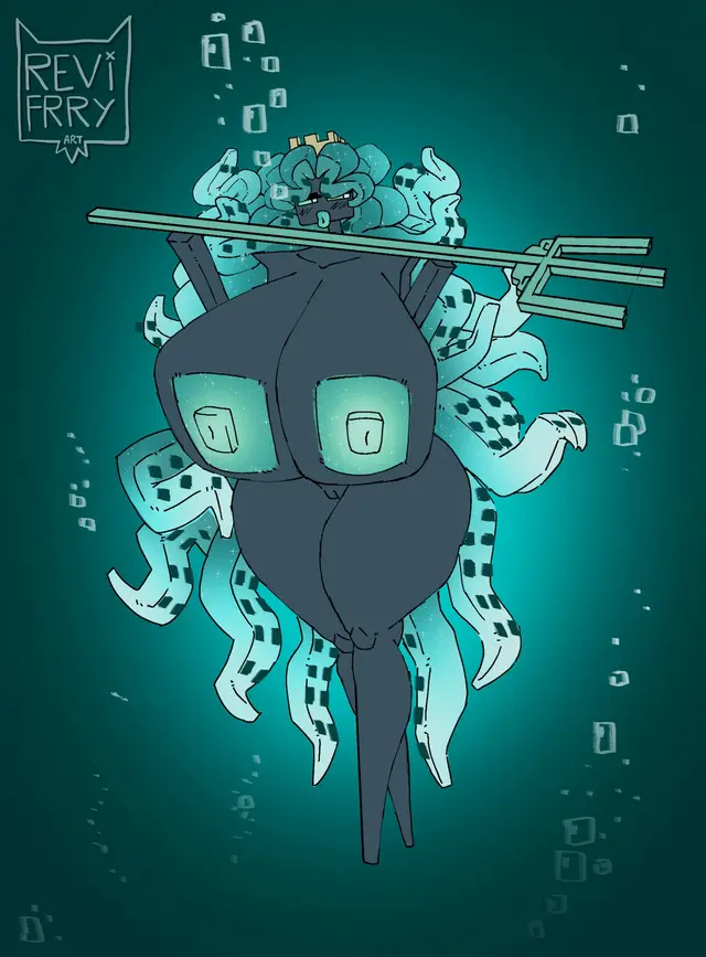 Enderman, Enderwoman (Microsoft, Minecraft) by Revifrry