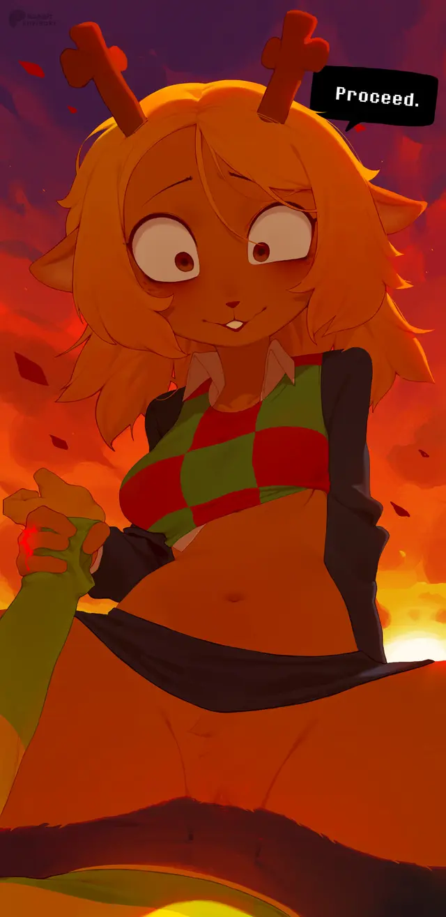 Kris, Noelle Holiday (Deltarune Chapter 5, Snowgrave) by Rabbitadvisory