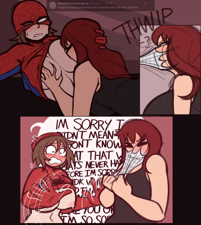 Mary Jane Watson, Petra Parker, Spider-Man (Marvel Comics, Spider-Man) by Gemrazzled